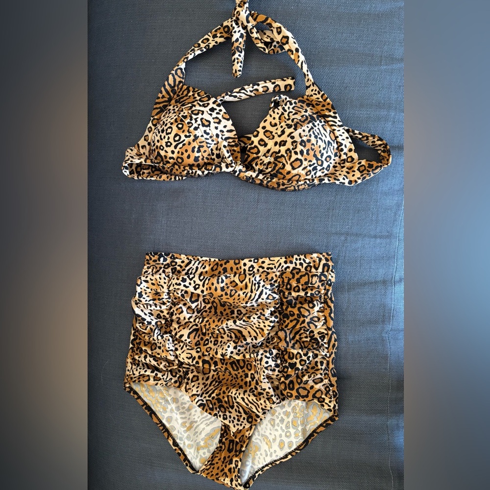 Leopard Print Bikini Set